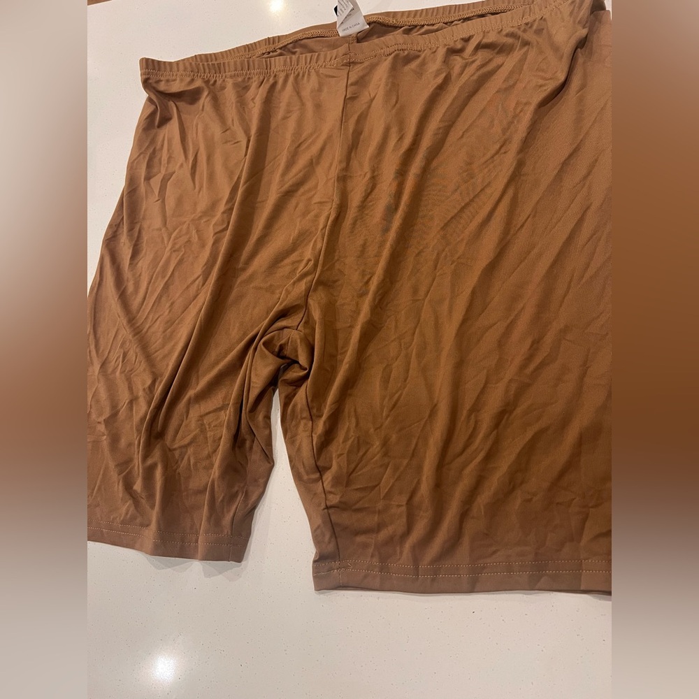 SHEIN Brown Bike Shorts